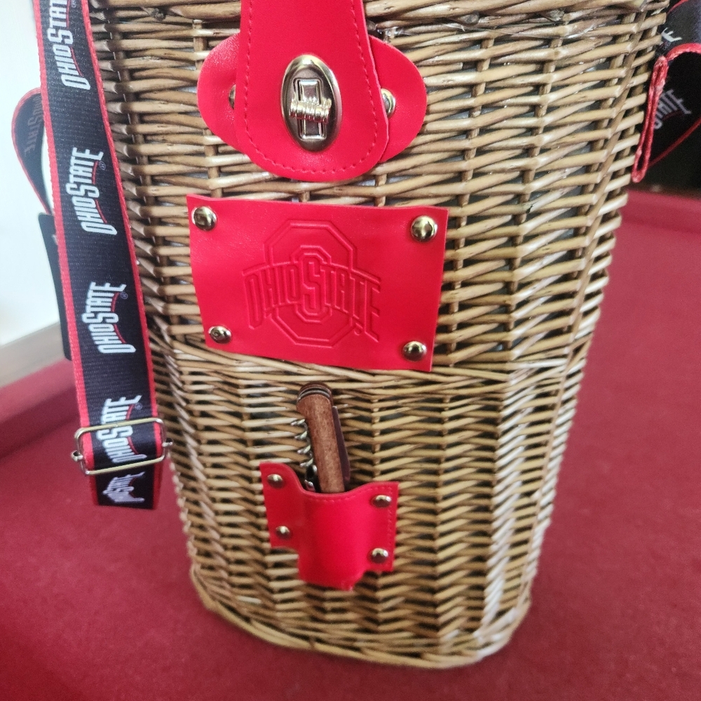 Collegiate Ohio State Cooler Bag With Cork Screw